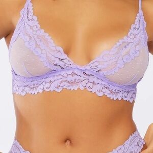 NWT SAVAGE X FENTY Dotted Mesh Bralette size small